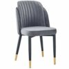 dining chair Kitchen Dining Room Furniture Chairs Velvet Dining Chair With Metal Legs Velvet Seat And Backrests For Lounge Kitchen Bedroom Living