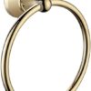 RAKUTE Gold Towel Ring Towel Rack, Bathroom Full Copper Towel Hanging, Bathroom Towel Holder Towel Bar Bathroom Ring