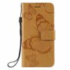 Thoankj Samsung Galaxy A40 2019 Case, PU Leather Flip Notebook Wallet Case Butterfly Embossed with Kickstand Credit Card Slot Holder TPU Bumper F