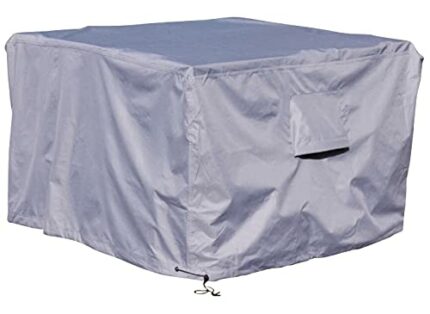 Kingsbridge Cube Garden Furniture Cover, 135cm Rattan Cube Cover Waterproof Anti UV Heavy Duty 600D Fabric Double Stitching Outdoor Garden Table