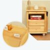 CZDYUF Multifunctional storage lock for bedside table, bedroom, bedside table, left and right side, can be adjusted, Wood