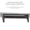 StarTech.com 3U Wall Mount Patch Panel Bracket - 19 in - Steel Vertical Patch Panel Mounting Rack for Networking Equipment (RK319WALLV) , Black