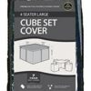 (W1638-Garland) Protection Cover For 4 Seater Large Cube Set. 135cmW x 135cmL x 71cmH