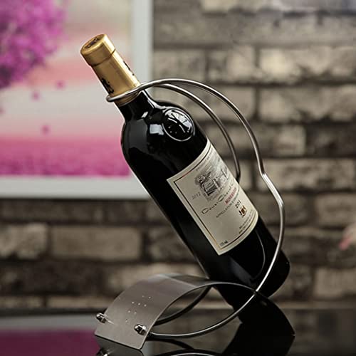 Yalych Home Kitchen Wine Racks Creative Wine Rack,Stainless Steel Bar Counter Wine Holder, Foreign Wine Racks, Wine Bottle Holders, Simple Home D