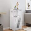 Column Bathroom Cabinet Tall Bathroom Cabinet Freestanding Bathroom Storage White Dresser, Narrow Storage Cabinet, Storage Cupboard Floor Standin