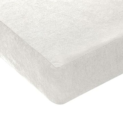 Green Velly Indian Waterproof and Dustproof Terry Cotton Mattress Protector - 78 X 36 Inches, Single Size, White