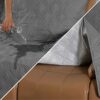 Non-Slip Recliner Chair Cover Sofa Slipcover, Reversible Recliner Sofa Cover with Elastic Adjustable Strap, Washable Reclining Sofa Slipcover Rec