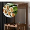 Wine Rack with Glass Holder, Countertop Wine Rack, Wooden Wine Holder Wall-mounted, Perfect for Home Decor & Kitchen Storage Rack (Hold 6 Bottles