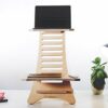 HumbleWorks. Stan-1 (Natural Wood). Ergonomic, height-adjustable standing desk. Standup Desk, Standing desk converter for Home Office, supports l