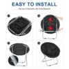 YSSOA Comfy Saucer Chair, Folding Chair, Soft Lounge Chair, Portable Moon Chair for Bedroom, Dorm Rooms, Apartments, Lounging, Garden and Courtya