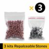 Magichome 6 Packs Replacement Negative Ion Mineral Balls for Hard Water Filteration, Perfect for Stone Shower Head, Replacement Bio-Active Stone