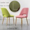 dining chair Office Reception Chairs Business Dining Chairs Set Kitchen Dining Chairs Set of 2, Counter Corner Kitchen Chairs with Gold Metal Leg