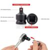 Impact Socket Adaptor Set, Socket Wrench Adapters, 6 Pcs Reducer Adapter for Converter Socket Set 1/4" 3/8" 1/2" 3/4"