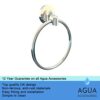 Agua Accessories Towel Ring for Hanging Towel Hanger, Towel Holder Wall Mounted for Bathroom & Kitchen Bathroom Accessories Chrome 12 Years