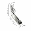 ZoomSky 4pcs Tablecloth Clips, Picnic Table Cloth Holder Stainless Steel Table Cover Clamps Silver Tablecloth Clamp Holders for Home Kitchen Picn