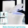 Toilet Night Light, Motion Sensor LED Night Lights,Two Modes with 8 Colors Changing Toilet Bowl Night Light for Bathroom Washroom, Perfect Detect