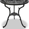 Centurion Supports TABREEZ Garden & Patio Black Cast Aluminium Bistro Table