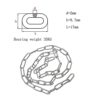 4 Meters Long 2mm Thick Stainless Steel Chain Swing Chain Clothesline Chain Hanging Basket Chain Fence Chain Indoor Outdoor Hardware Accessories