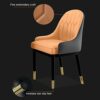 dining chair Kitchen Dining Room Furniture Chairs Faux Matte Suede Leather Armrests Backrest Dining Chairs For Office Lounge Kitchen Bedroom (Col