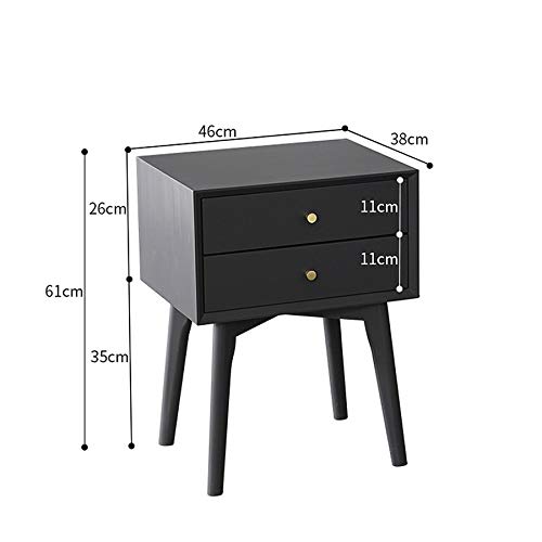 JYDQM All Solid Wood Simple Bedside Table Nordic Bedroom Locker Small Apartment Storage Cabinet Mini Bedside Cabinet
