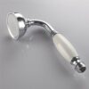 Brass Shower Head Traditional Victorian Style Handheld Shower Sprayer Chrome Polished