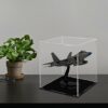 TSKDKIT Acrylic Display Case 20 x 20 x 25 cm Clear Collectibles Display Box Display Stand Storage Protective Box for Minifigure, Toys, Crafts, Me