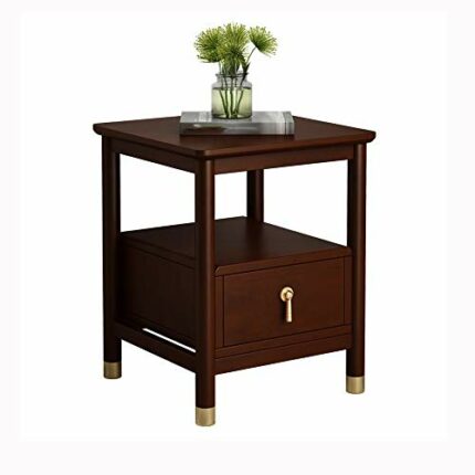 N/A Bedside Table Solid Wood Hotel Room Bedside Locker, Mini Bedside Storage Cabinet