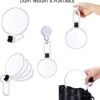 15x Magnifying Handheld Mirror,Travel Folding Hand Held Mirror,Double Sided Pedestal Makeup Mirror with 1/15x Magnification