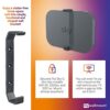 mywallmount Sky Q Mini Wall Mount Bracket – Complete with Fixings – Vertical or Horizontal – Fits Models EM150, 32D0xx, 32D1xx – Heat-Resistant B