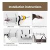 Coat Rack Wall Mounted, Heavy Duty Coat Hooks