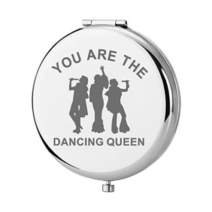 KEYCHIN Mamma Broadway Theater Pocket Mirror Donna and The Dynamos Fans Gift You are The Dancing Queen Compact Mirror for Music Drama Fans (Danci