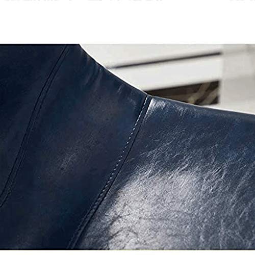 SDFGH Adjustable Height Bar Stool Seat | Airlift Swivel Barstool ,Mid-Back Padded Chair for High Ergonomic Seating (Color : Argento)