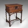 Antique Bible Box, English, Oak, Chest On Stand, William & Mary, Bespoke Frame