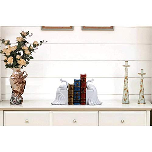 CHUNYU Creative Sculpture Simple Home Living Room Wine Cabinet Bookcase Crafts Ornaments Peacock Book Block Office Book Resin Decoration