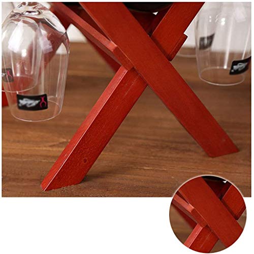 CZDYUF Solid Wood Wine Rack, Nordic Creative Minimalist Home Living Room Cup Holder