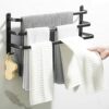 Senhill 3-Tier Towel Bar Wall Mounted 60cm Bath Towel Rack Towel Storage Shelf for Bathroom Towel Holder Towel Rail Towel Hanger