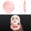 wobsion Compact Mirror with Light, 1x/10x Magnification Travel Makeup Mirror, Handheld 2-Sided Mirror, Compact Mirror for Purses, 3.5 inch Small