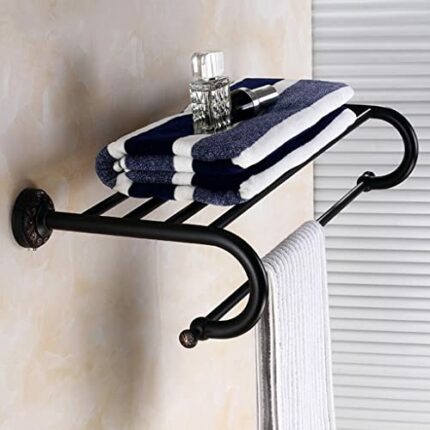 HIGOH Towel Racks,Towel Rail for Bathroom,Bathroom Toilet Bathroom Hardware,Brass European Bath Hand Towel Holder,Towel Rail/Color/Towel Rack