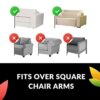 Sofa Arm Tray Table. Remote Control and Cellphone Organizer Holder, Arm Rest Organizer, Arm Rest Table With Pockets