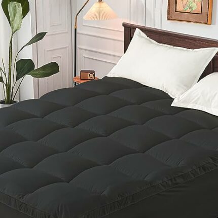 CYMULA Mattress Topper Queen Size - Extra Thick Cooling Mattress Pad Cover for Back Pain - Soft Mattress Protector with 8"-21" Deep Pocket Overfi