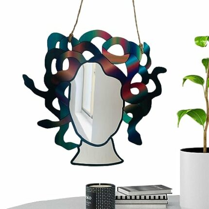 EviKoo Goddess Wall Mirror Decor | Goddess Mirror Wall Decoration | Creative Wall Decor Goddess Mirror Home Decoration For Living Room Bathroom