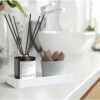 Gurygo 7.7" Countertop and Vanity Tray - Kitchen Sink Tray for Soap Bottles - Small Rectangular Vanity Sink Tray for Bathroom - Vanity Trays for