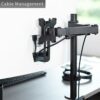 VIVO Quick Attach VESA Adapter Plate Bracket Designed for Samsung UR591C Series Monitors, VESA up to 100x100, Black, MOUNT-SGU59