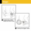 Magichome 6 Packs Replacement Negative Ion Mineral Balls for Hard Water Filteration, Perfect for Stone Shower Head, Replacement Bio-Active Stone