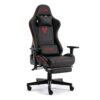 S*MAX Gaming Chair with Footrest Fabric Thicken Seat Ergonomic Gaming Chairs with 3D Armrest Breathable Fabric Headrest Lumbar Support Racing Sty