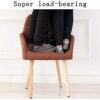 dining chair Dining Chairs Set - Corner Kitchen Counter Chairs, Dining and Kitchen Side Chair with Wood Legs Accent Chair Backrest Armchair for L