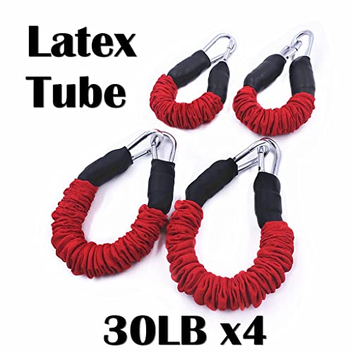 DINGZZ Fitness Thigh Resistance Band Sets Total 120 LB Football Speed and Strength Training Equipment for Leg Butt Squat Workout