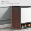 Changing Shoes Stool Simple Household Entryway Wearing Shoe Stool with Soft Cushion Bench Storage Stool for Living Room Bedroom Storage Bench 100