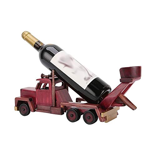 ZYZMH Creative Wooden Style Wine Rack Wine Holders Wine Bottle Display Stand Organizer Bar Storage Racks