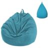 MOVKZACV Bean Bag Chair Lazy Sofa Soft Corduroy Bean Bag Cover (without Filler), Large Lazy Lounger High Back Bean Bag Chair for Adults and Kids